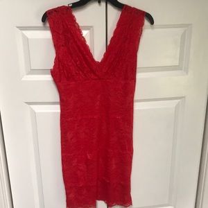 Red Lace Mini dress